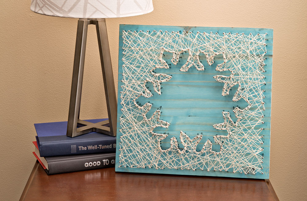 Simple String Snowflake Decor