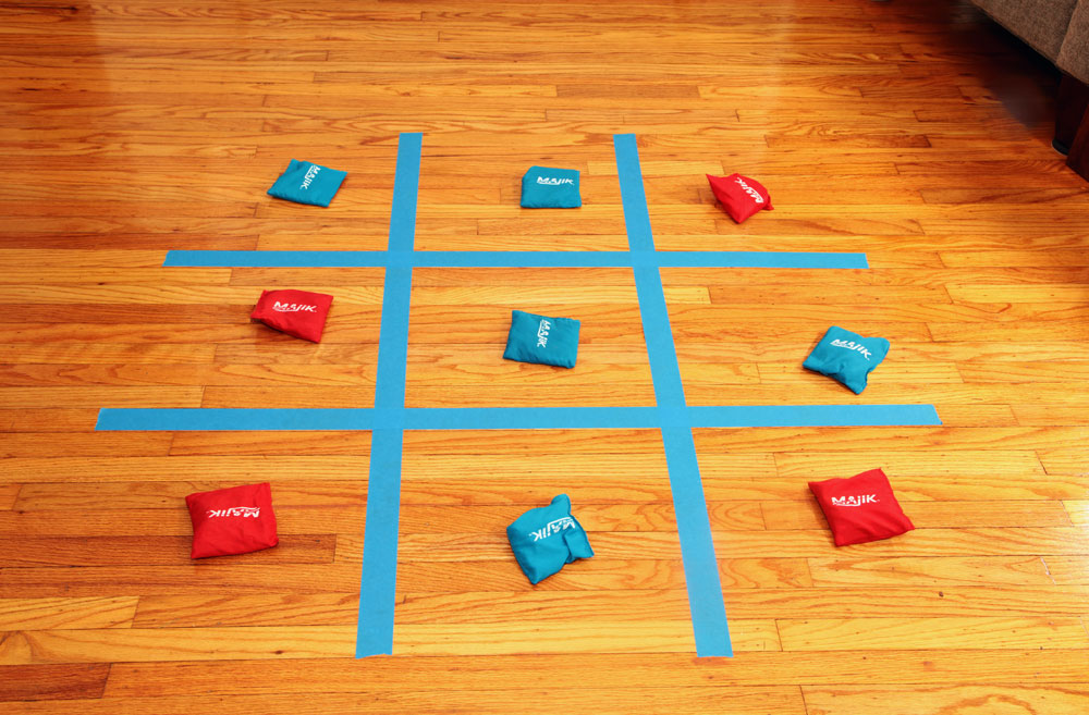 Painter's Tape Tic–Tac–Toe