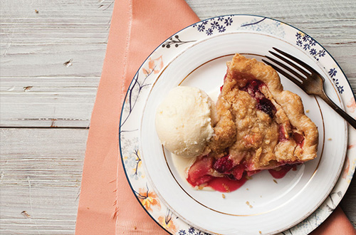 Apple-Cranberry Streusel Pie