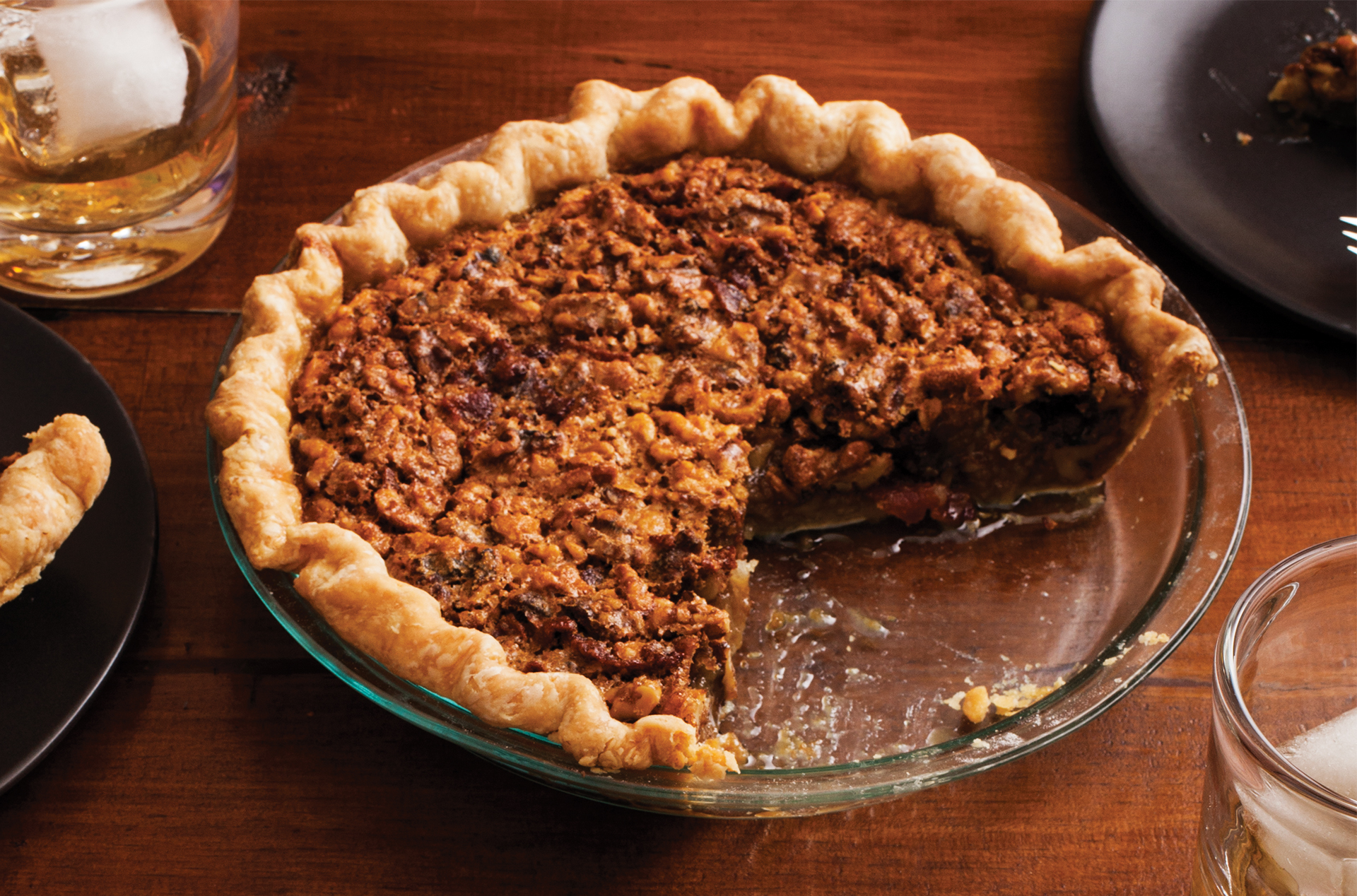 Bacon-Maple Walnut Pie