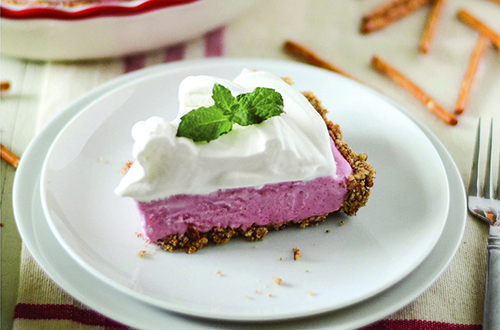 Strawberry Mousse Pretzel Pie