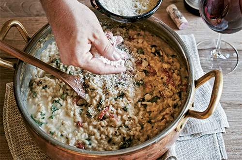 Charred Eggplant (Baba Ghanoush) Risotto